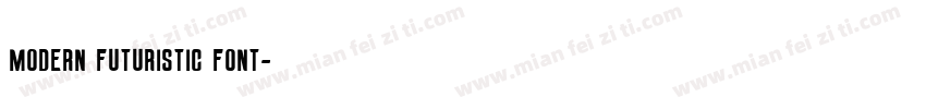 Modern Futuristic Font字体转换